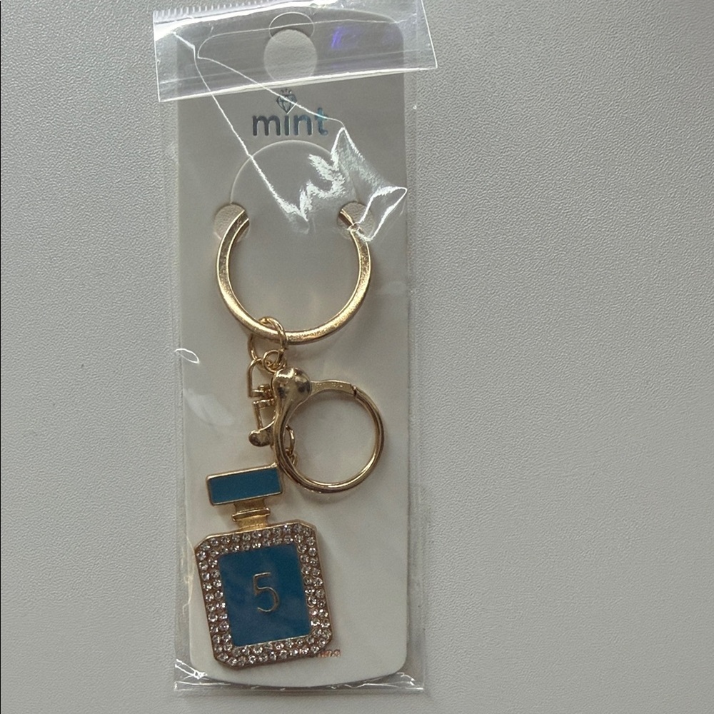 Perfume Bottle Charm Keychain - Picture 2 of 3